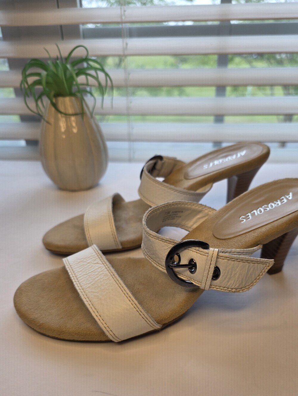 Aerosoles Heeled Sandals White 7.5